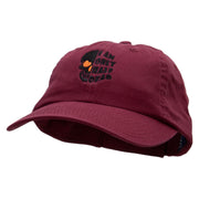 I am Only Half Dead Embroidered Low Profile Dyed Cotton Twill Cap