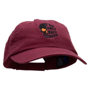 I am Only Half Dead Embroidered Low Profile Dyed Cotton Twill Cap