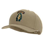 Licensed 1st Special Forces Command Embroidered Solid Cotton Twill Pro Style Cap - Khaki OSFM