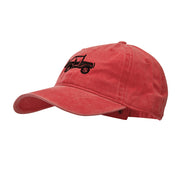 4WD Vehicle Embroidered Washed Pigment Dyed Cotton Twill Cap