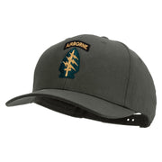 Licensed 1st Special Forces Command Embroidered Solid Cotton Twill Pro Style Cap - Charcoal OSFM