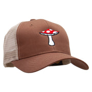 Toadstool Embroidered High Profile Mesh Cap