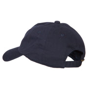 Glitter Crown Embroidered Unstructured Washed Cap