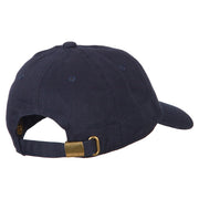 Glitter Crown Embroidered Unstructured Washed Cap