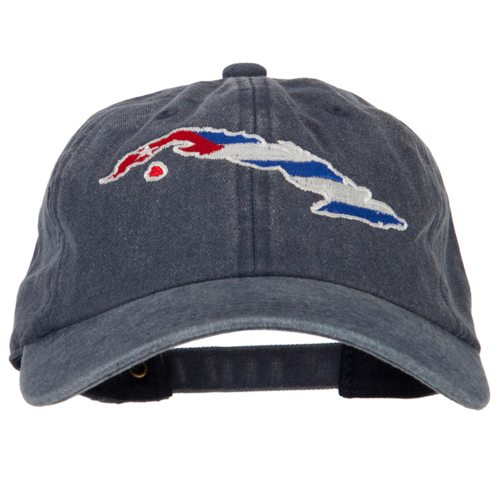 Cuba Cap Customizable Cuba Flag Map Embroidered Washed Cotton Twill Cap at ...