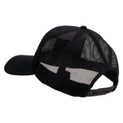 Licensed 18th Airborne Corps Veteran Embroidered Solid Cotton Twill Mesh Prostyle Cap - Black OSFM