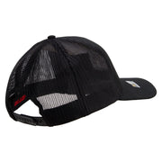 Licensed 18th Airborne Corps Veteran Embroidered Solid Cotton Twill Mesh Prostyle Cap - Black OSFM