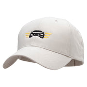 Winged Auto Embroidered Low Profile Organic Cotton Cap