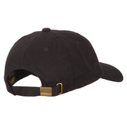 Glitter Crown Embroidered Unstructured Washed Cap