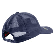 Licensed 18th Airborne Corps Veteran Embroidered Solid Cotton Twill Mesh Prostyle Cap - Navy OSFM