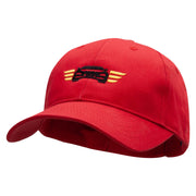 Winged Auto Embroidered Low Profile Organic Cotton Cap