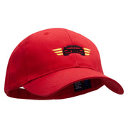 Winged Auto Embroidered Low Profile Organic Cotton Cap