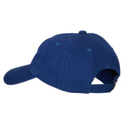 Glitter Crown Embroidered Unstructured Washed Cap