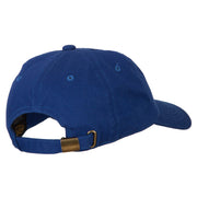 Glitter Crown Embroidered Unstructured Washed Cap