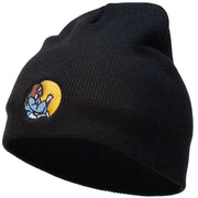 Jesus Praying Embroidered Short Beanie