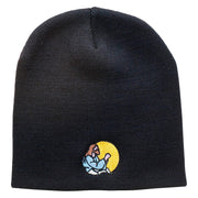 Jesus Praying Embroidered Short Beanie