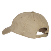 Cuba Flag Map Embroidered Washed Cotton Twill Cap