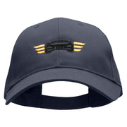 Winged Auto Embroidered Low Profile Organic Cotton Cap