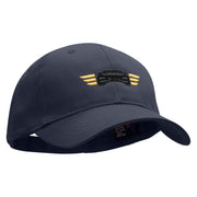 Winged Auto Embroidered Low Profile Organic Cotton Cap