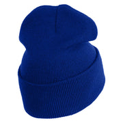 Veteran US Air Force Embroidered 12" Knit Cuff Long Beanie - Royal OSFM
