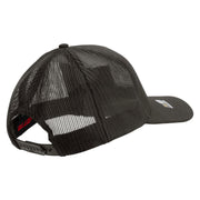 Licensed 18th Airborne Corps Veteran Embroidered Solid Cotton Twill Mesh Prostyle Cap - Charcoal OSFM