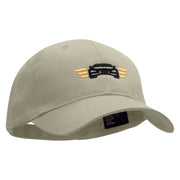 Winged Auto Embroidered Low Profile Organic Cotton Cap