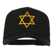 Star of David Embroidered Mesh Back Cap