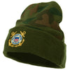 US Coast Guard Veteran Anchors Embroidered Camo Long Beanie