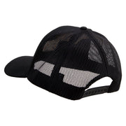 Licensed 17th Airborne Division Embroidered Solid Cotton Twill Mesh Prostyle Cap - Black OSFM
