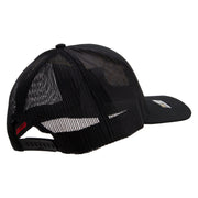 Licensed 17th Airborne Division Embroidered Solid Cotton Twill Mesh Prostyle Cap - Black OSFM