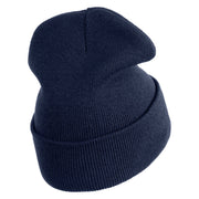 Retired US Air Force Embroidered 12" Knit Cuff Long Beanie - Navy OSFM