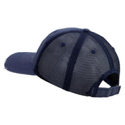 Licensed 18th Airborne Corps Veteran Embroidered Low Profile Special Cotton Mesh Cap - Navy OSFM