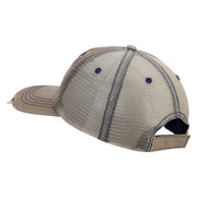 Licensed 18th Airborne Corps Veteran Embroidered Low Profile Special Cotton Mesh Cap - Khaki OSFM