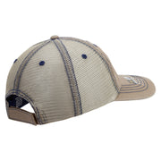 Licensed 18th Airborne Corps Veteran Embroidered Low Profile Special Cotton Mesh Cap - Khaki OSFM