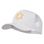 Star of David Embroidered Mesh Back Cap