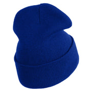 Retired US Air Force Embroidered 12" Knit Cuff Long Beanie - Royal OSFM