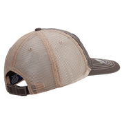 Licensed 18th Airborne Corps Veteran Embroidered Low Profile Special Cotton Mesh Cap - Brown-Khaki OSFM