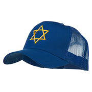 Star of David Embroidered Mesh Back Cap