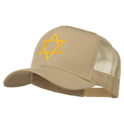 Star of David Embroidered Mesh Back Cap