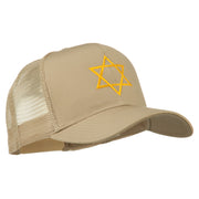 Star of David Embroidered Mesh Back Cap