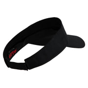 US Marine Corps Seal Design Embroidered Cotton Twill Sun Visor - Black OSFM