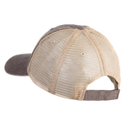 The Mighty Mississippi Embroidered Twill Trucker Cap - Chocolate Tan OSFM