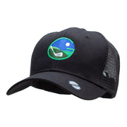 Golf Emblem Embroidered High Profile Mesh Cap