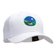 Golf Emblem Embroidered High Profile Mesh Cap