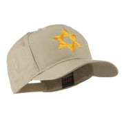 Jewish Star of David Embroidered Cap