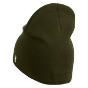 USAF Veteran Embroidered 8" Knit Short Beanie - Olive OSFM