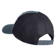 The Mighty Mississippi Embroidered Twill Trucker Cap - Navy Navy OSFM
