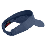US Marine Corps Seal Design Embroidered Cotton Twill Sun Visor - Navy OSFM