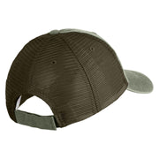 The Mighty Mississippi Embroidered Twill Trucker Cap - Olive Olive OSFM