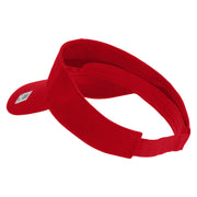 US Marine Corps Emblem Mark Embroidered Cotton Twill Sun Visor - Red OSFM